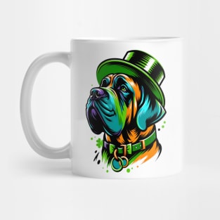 Spanish Mastiff Celebrates St Patrick's Day in Style Mug